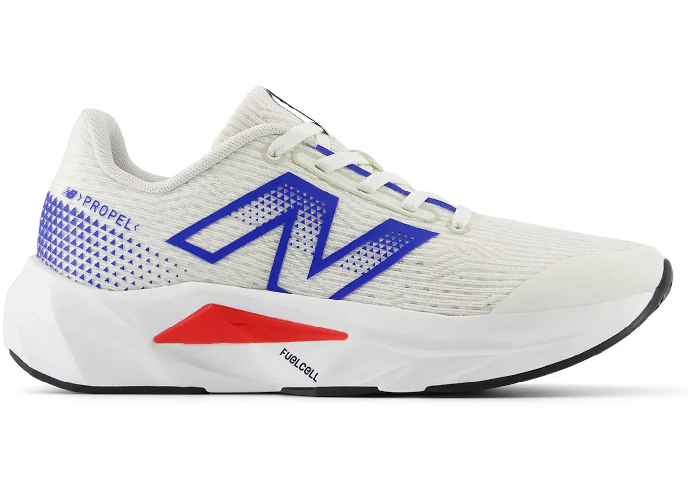 Детские кроссовки для бега с технологией FuelCell New Balance FuelCell Propel v5, Sea Salt Team Royal True Red
