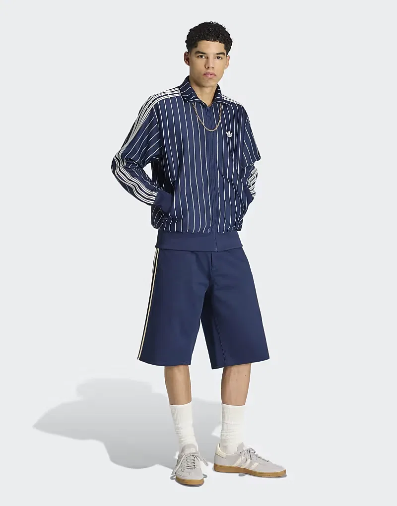 Куртка спортивная Firebird Pinstripes Adidas Originals, Night Indigo — фото 3