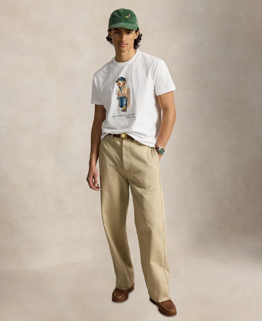 Футболка классического кроя с принтом Polo Bear Polo Ralph Lauren, White — фото 2