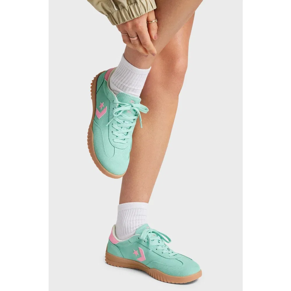 Детские кроссовки из замши и кожи Run Star Trainer Converse — фото 2