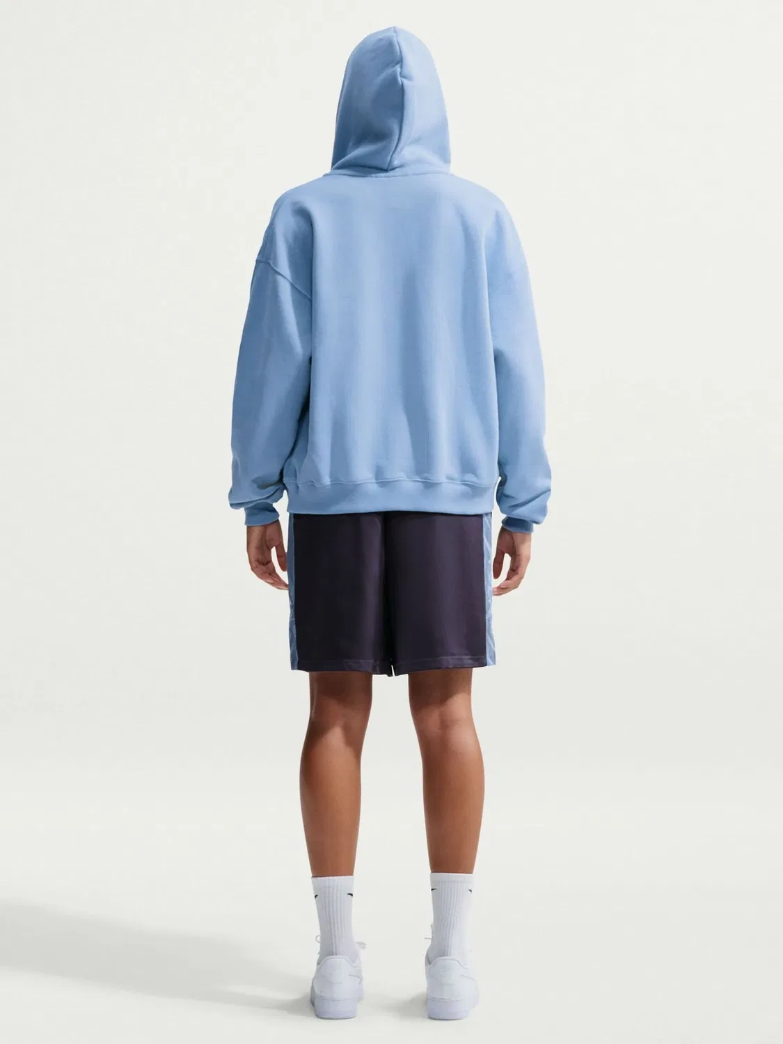Толстовка большого размера из флиса Nike Work Blue Studio — фото 3