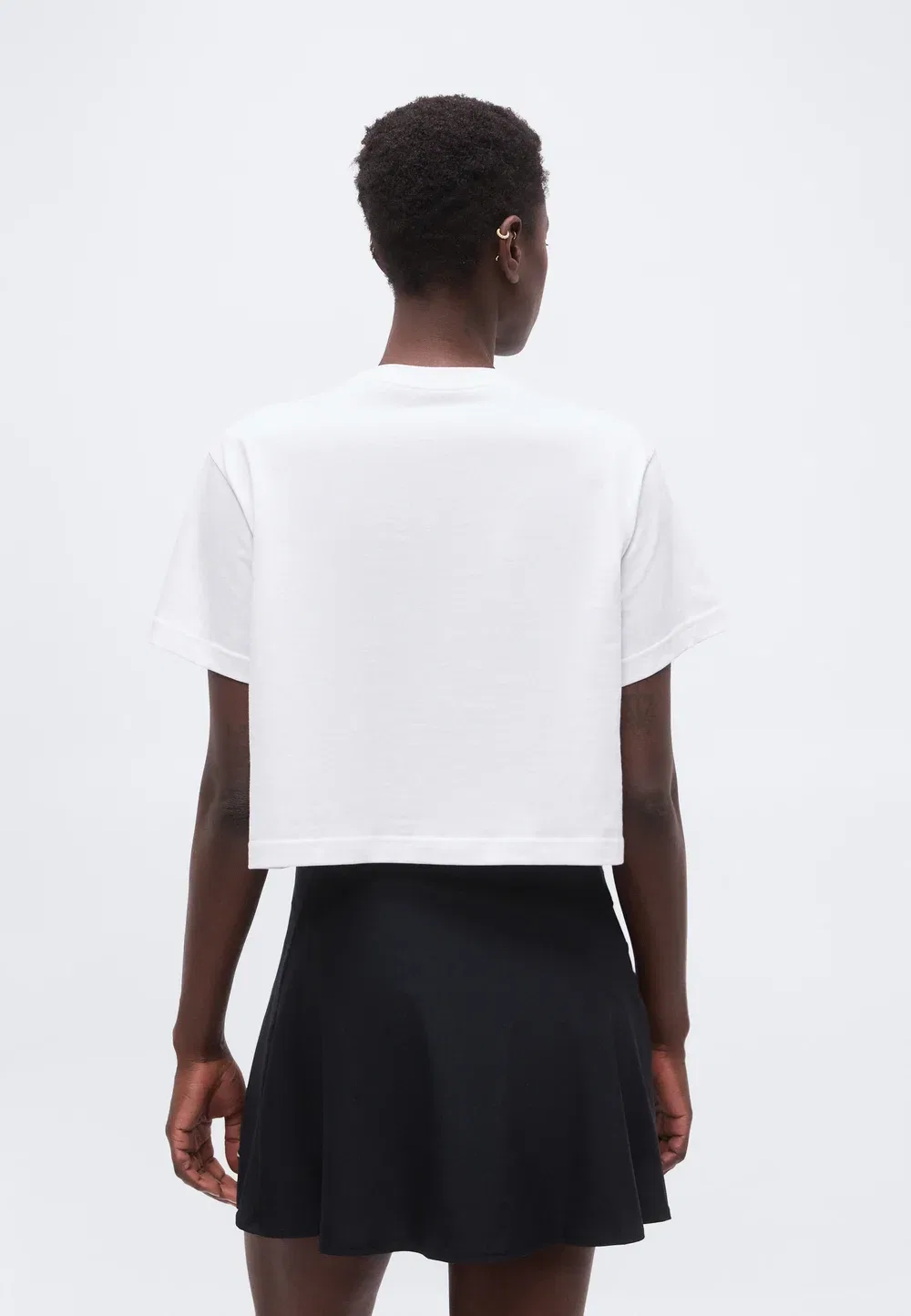 Укороченная футболка с принтом Tee slam crop Nike Performance, White — фото 3