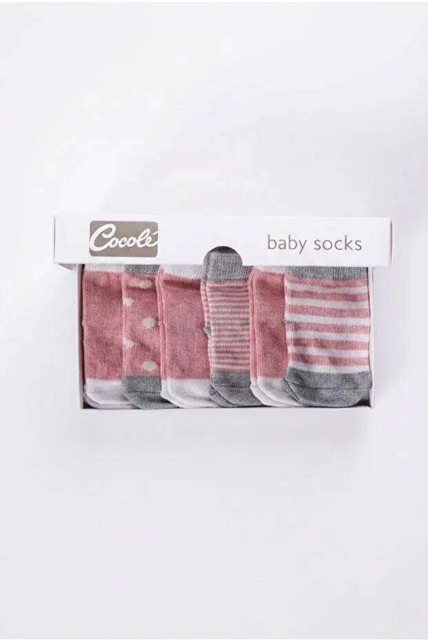 Детские носки для девочек хлопковые с принтом Cocole Socks, Multicolor