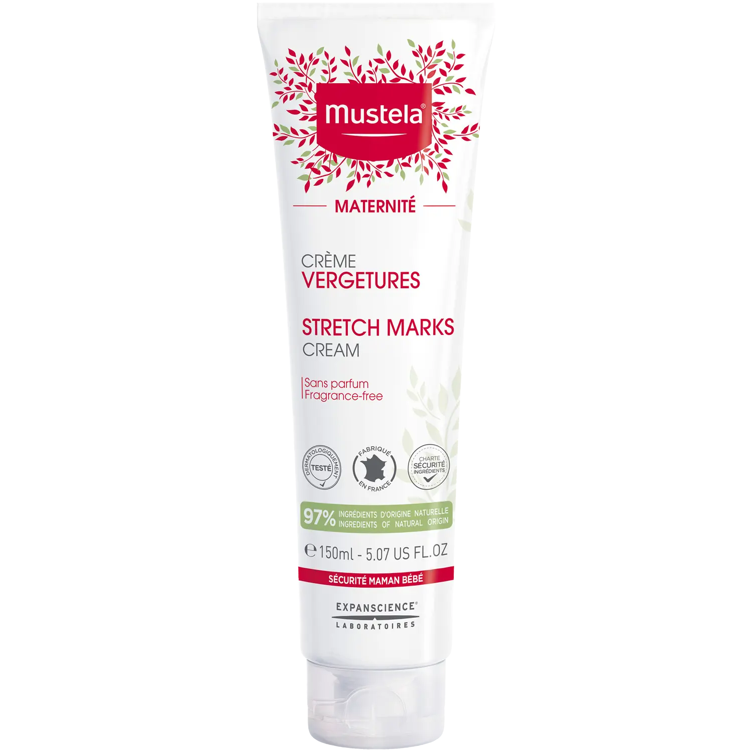

Mustela крем без запаха от растяжек, 150 мл