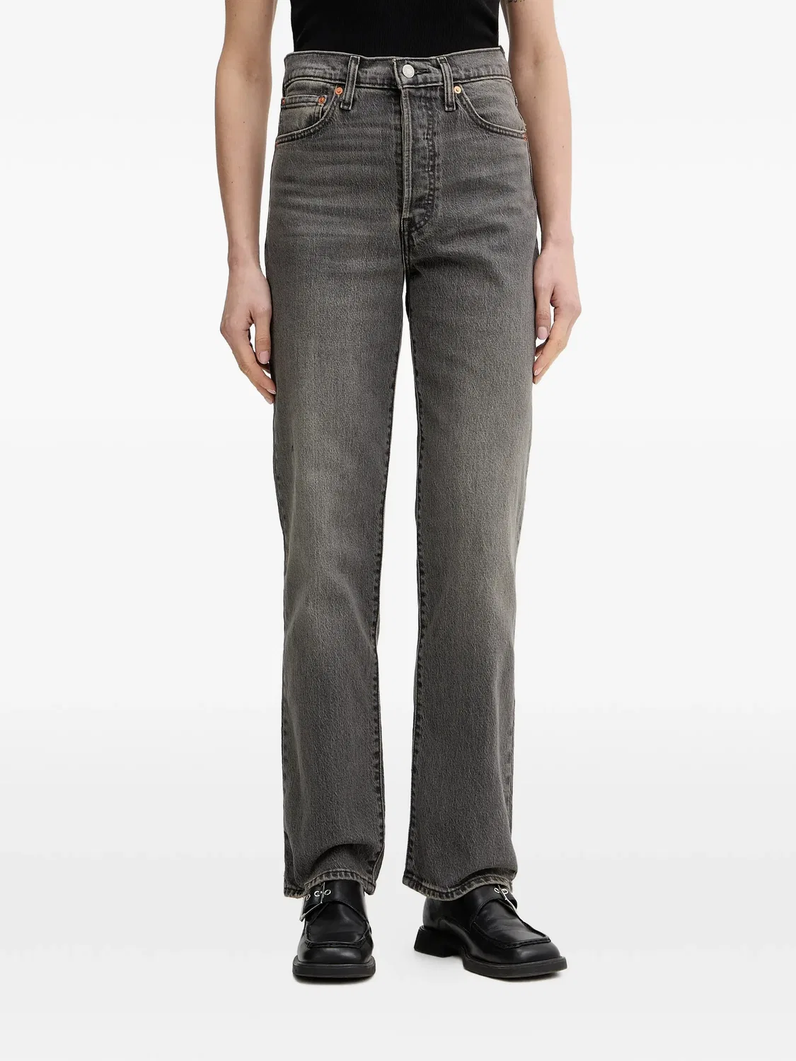 Джинсы Ribcage серые Levi's, серый