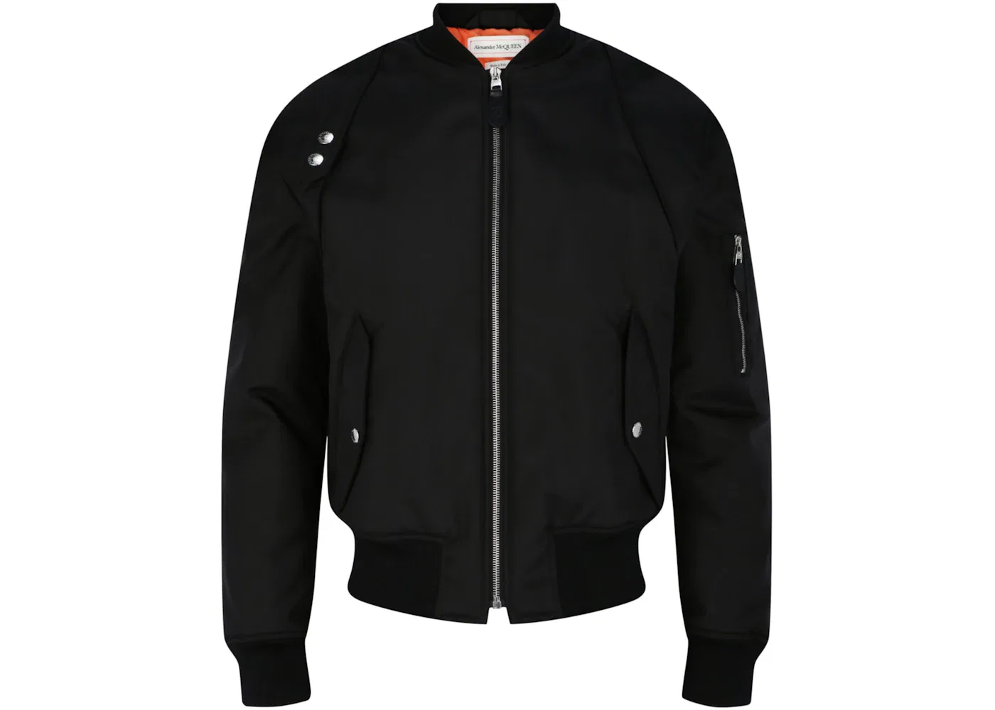 Мужская куртка-бомбер с ремнями Alexander McQueen, Black