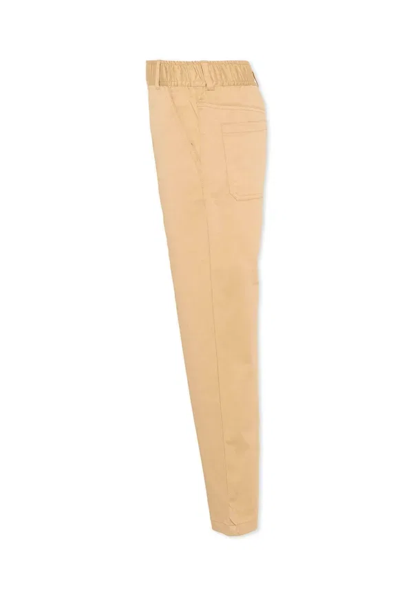 Брюки хлопковые Tru Trussardi Junior beige, бежевый — фото 4