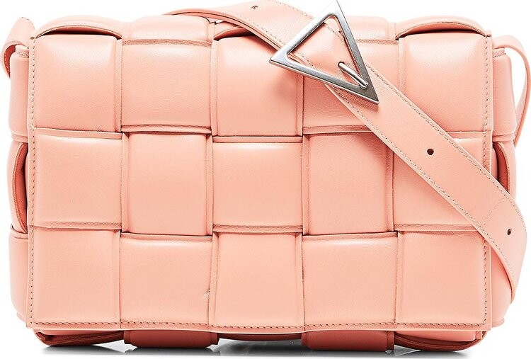 Сумка Bottega Veneta Padded Cassette Bag Peachy/Silver, оранжевый
