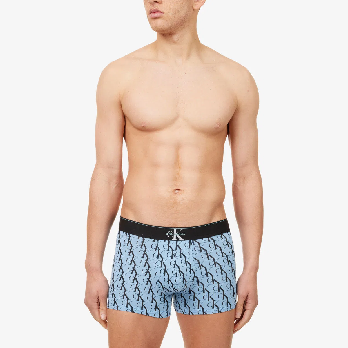 Комплект из трех плавок из эластичного хлопка с графической монограммой Calvin Klein, мультиколор — фото 2