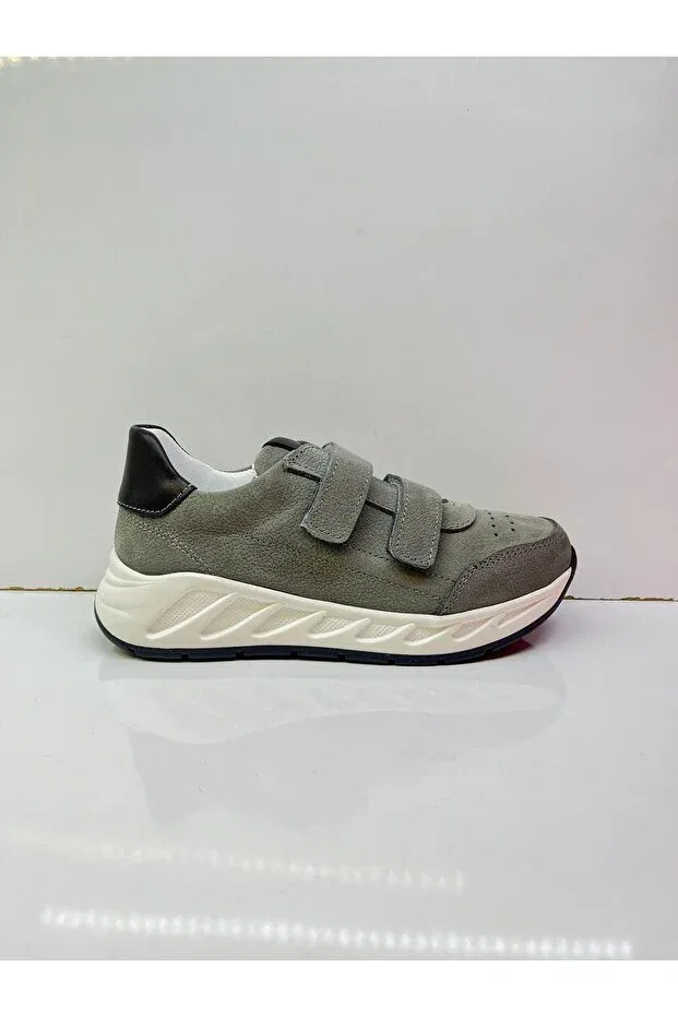 Детские кожаные ортопедические туфли для девочек Happy Walk, Gray — фото 2