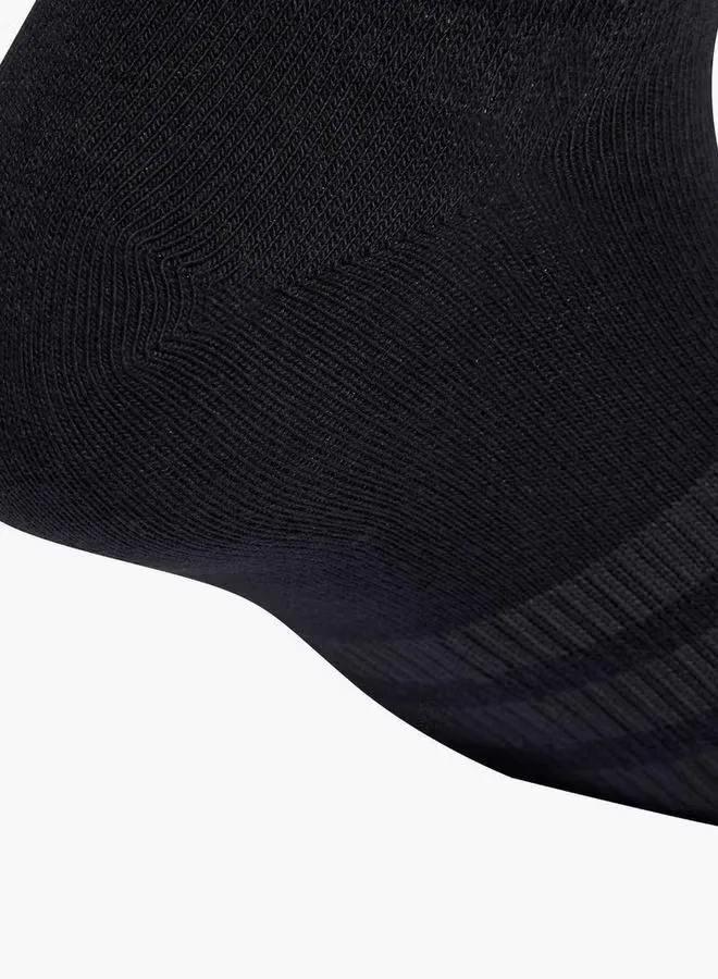 Носки спортивные низкие комплект из 3 пар Adidas, черный — фото 4