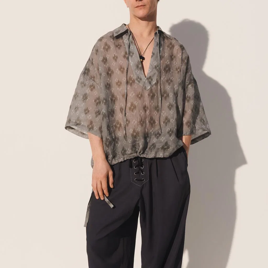 Мужская футболка-поло с принтом, прямая посадка, ZARA, Print — фото 4