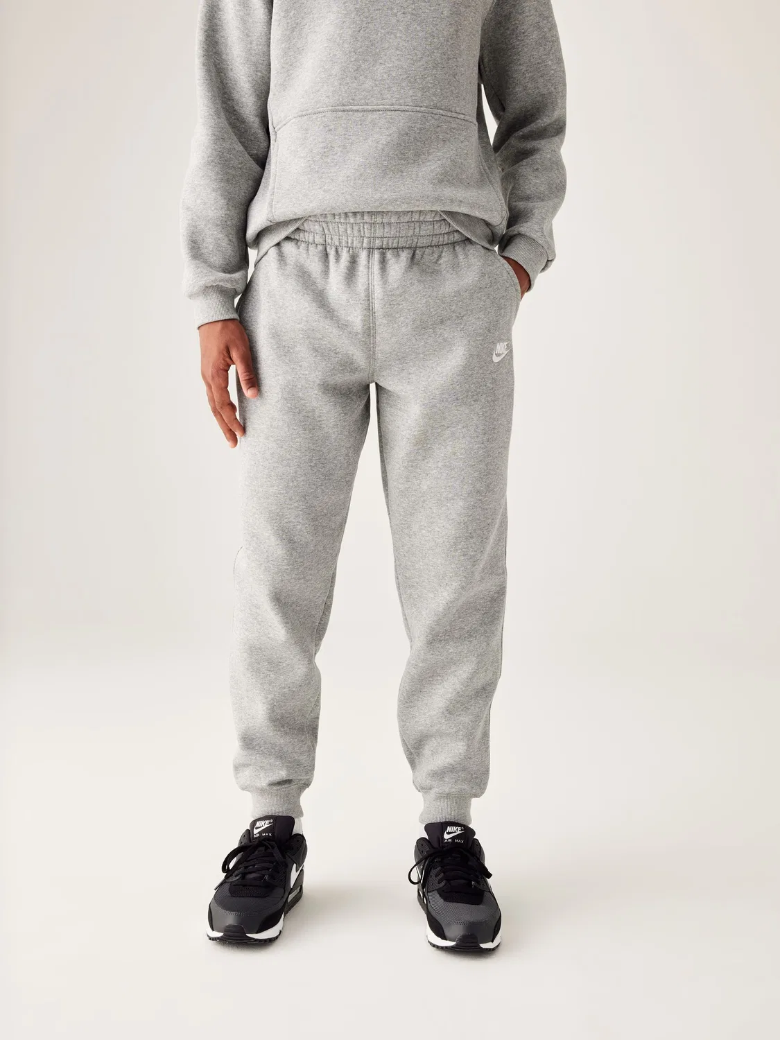 Джоггеры из флиса Nike Club, темно-серый меланж