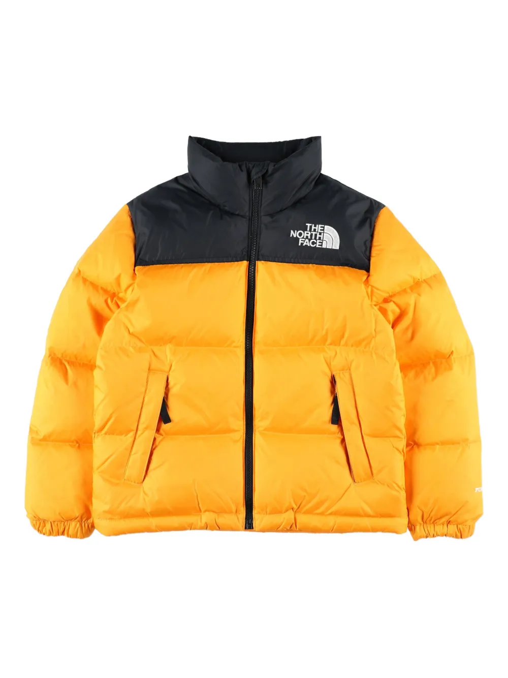 

Стеганая куртка с логотипом The North Face Kids, оранжевый