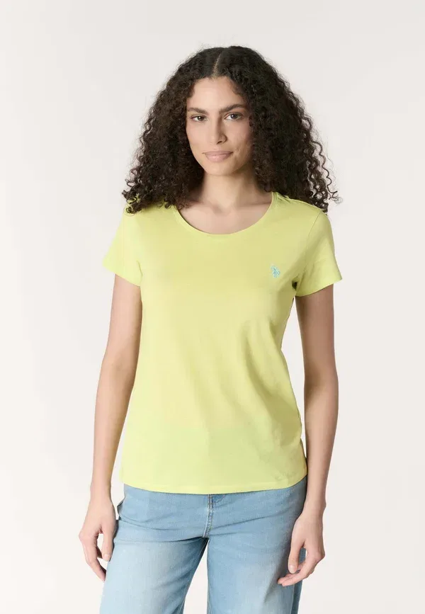Футболка хлопковая Con logo U.S. Polo Assn., Lime, лаймовый