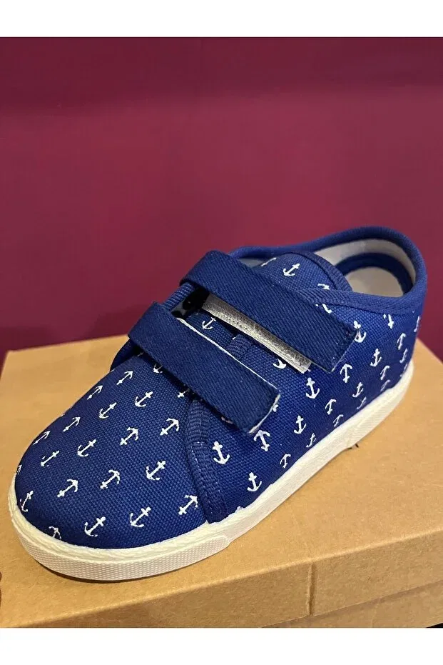 Детские туфли для мальчиков из льна Momykids, Blue
