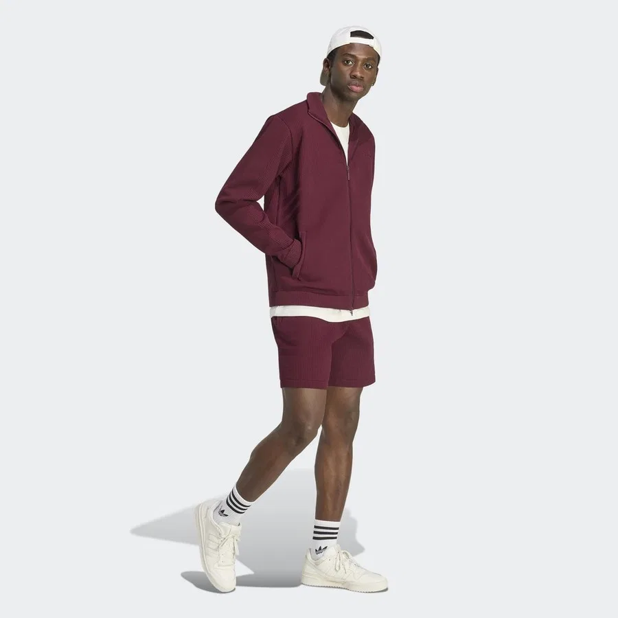 Куртка спортивная с длинным рукавом Originals Munich 93 Knit adidas, Бордовый — фото 3