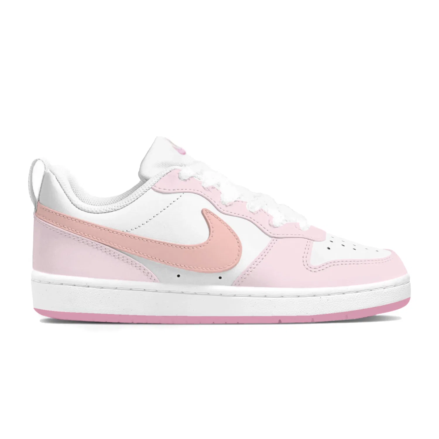 Детские кеды Nike Court Borough Pink/White — фото 4