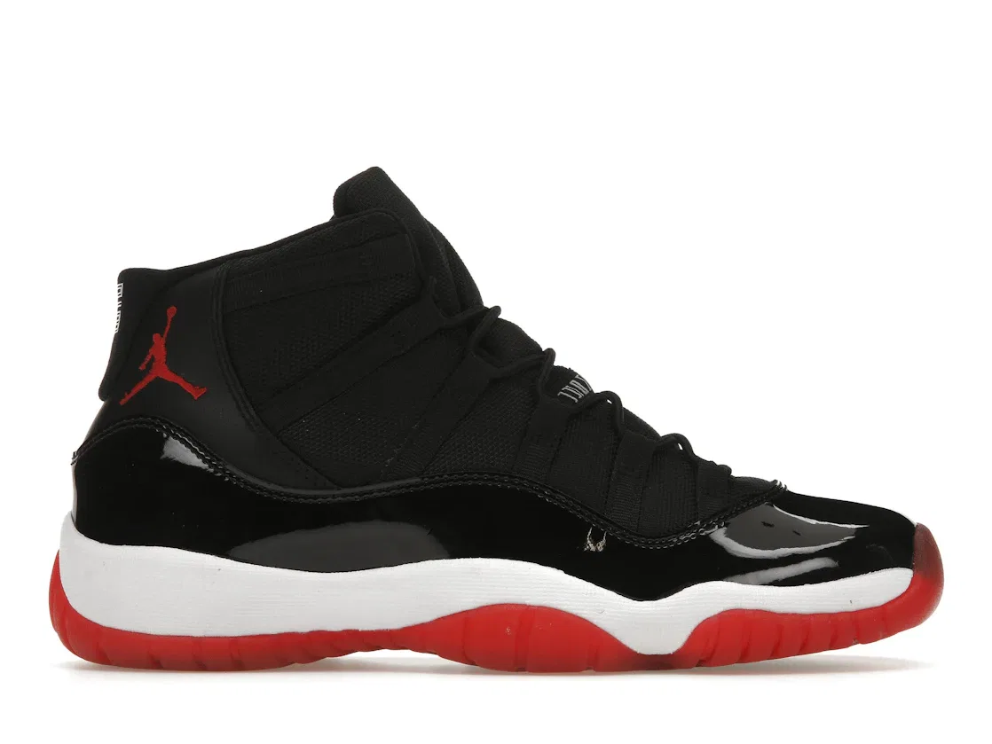 Детские кроссовки Lifestyle с принтом Jordan 11 Retro Playoffs (2012) (GS) Jordan, Black/True Red-White