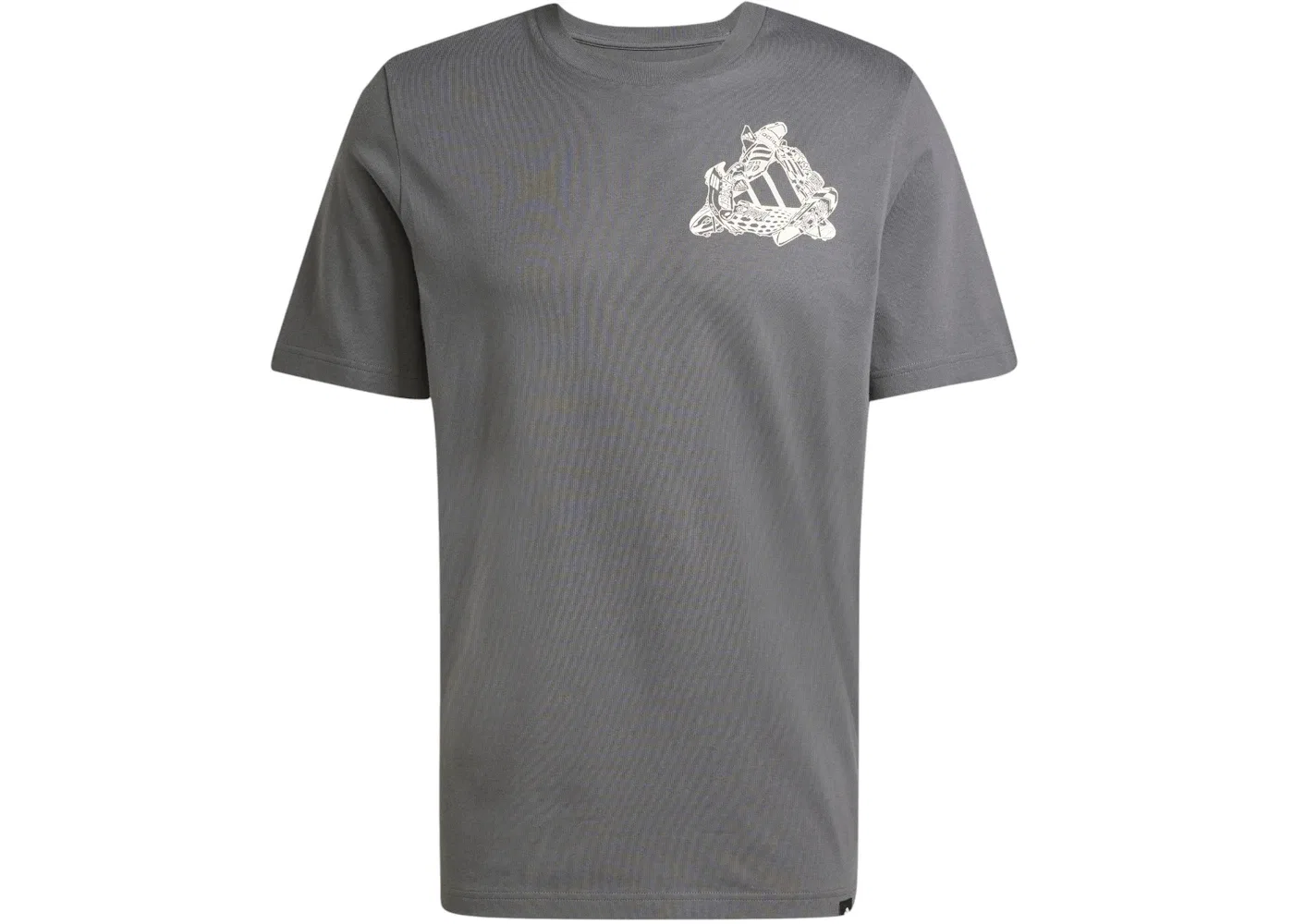 Мужская футболка с принтом Adidas, Grey Six