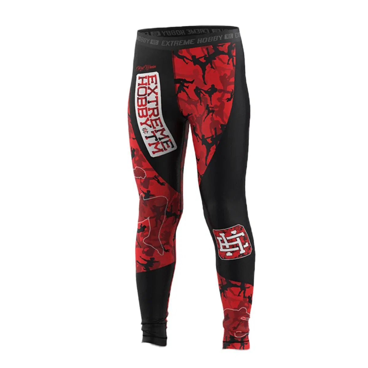 Детские спортивные леггинсы с принтом Extreme Hobby Red Warrior, Schwarz