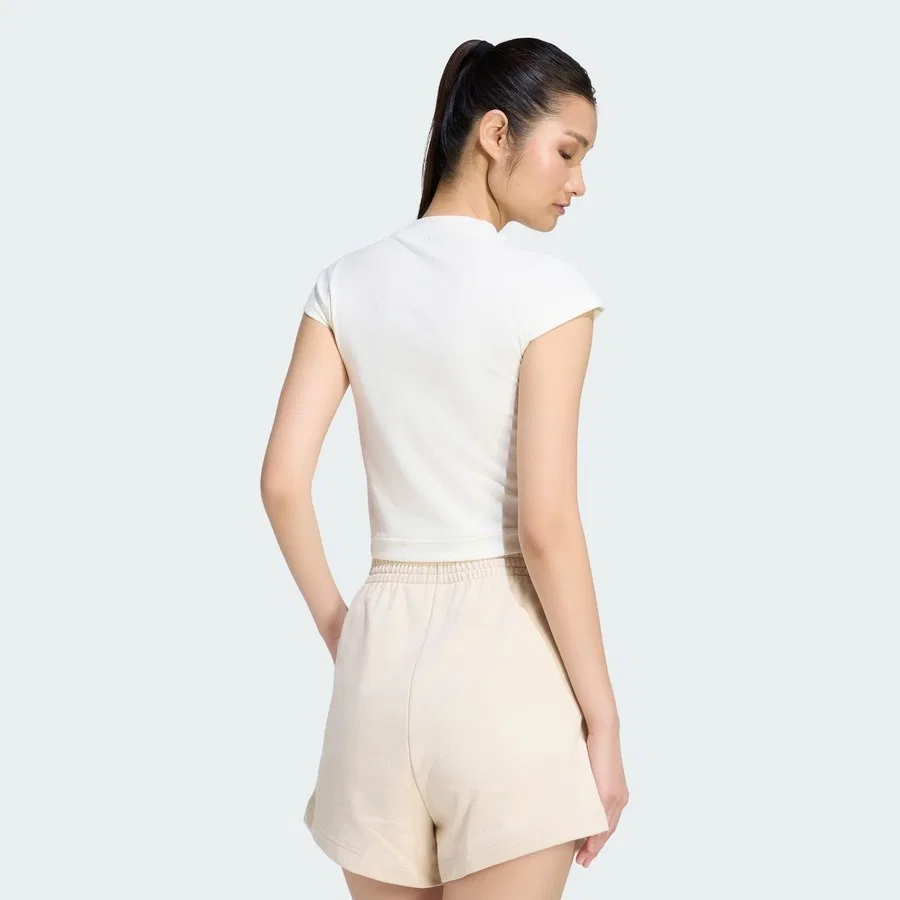 Футболка с длинным рукавом из рибаны Sportswear KT0289 adidas, Белый — фото 2