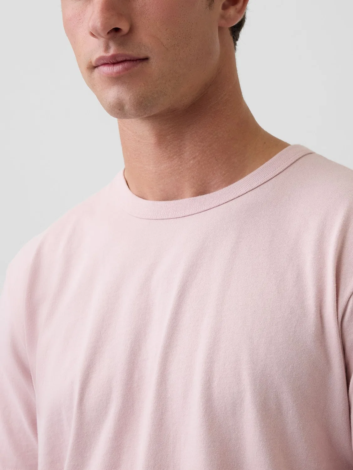 Футболка Gap Relaxed Short Sleeve, розовый — фото 4