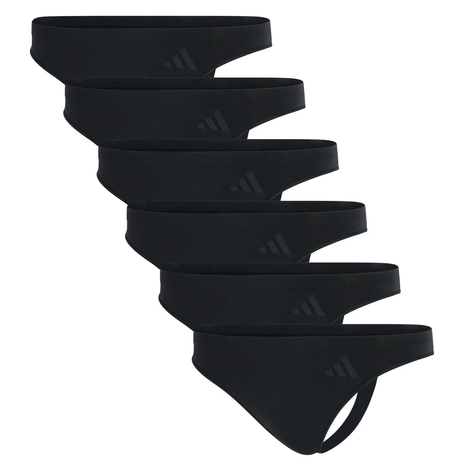 Женские стринги с заниженной посадкой Active Seamless Adidas, Черный