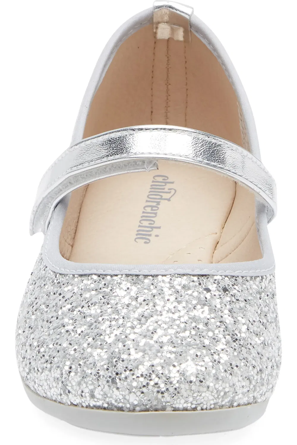 Детские туфли мэри-джейн с блестками Estrella CHILDRENCHIC, Silver Sparkle — фото 4