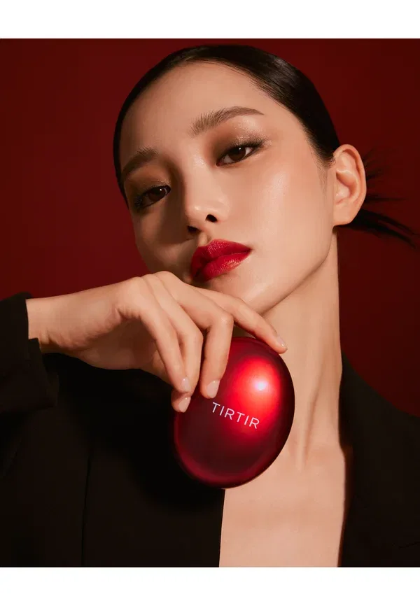 Тональная основа, полуматовая, Mask fit red cushion - foundation, Tirtir, Porcelain, 18 г — фото 3