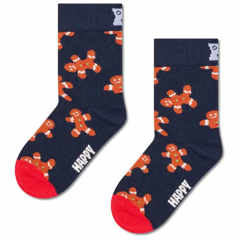 Носки с новогодним принтом Happy Socks, синий