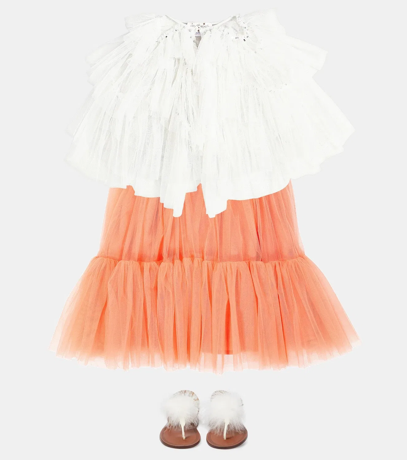 Легкая куртка из тюля Tutu Du Monde, белый — фото 2
