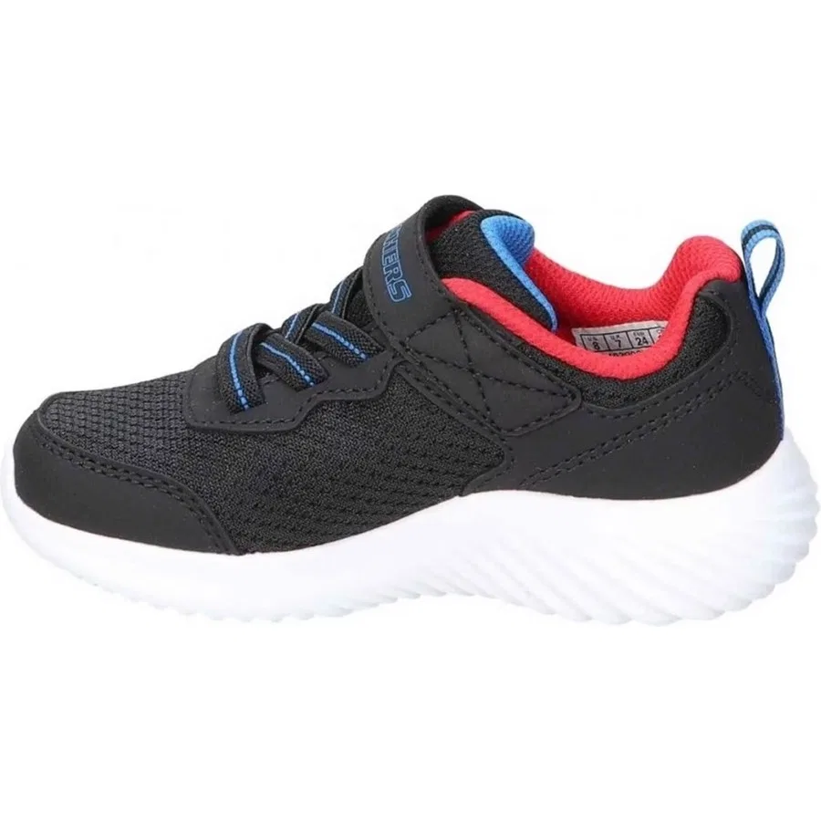 Детские спортивные кроссовки на шнуровке с дышащим верхом Skechers Bounder Techrox, Черный — фото 2