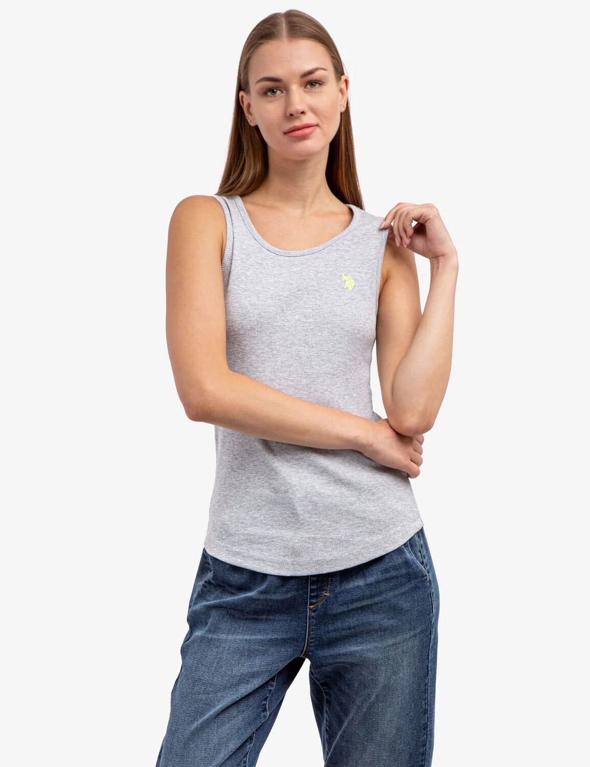 

Майка U.S. Polo Assn.Rib Tank, светло-серый