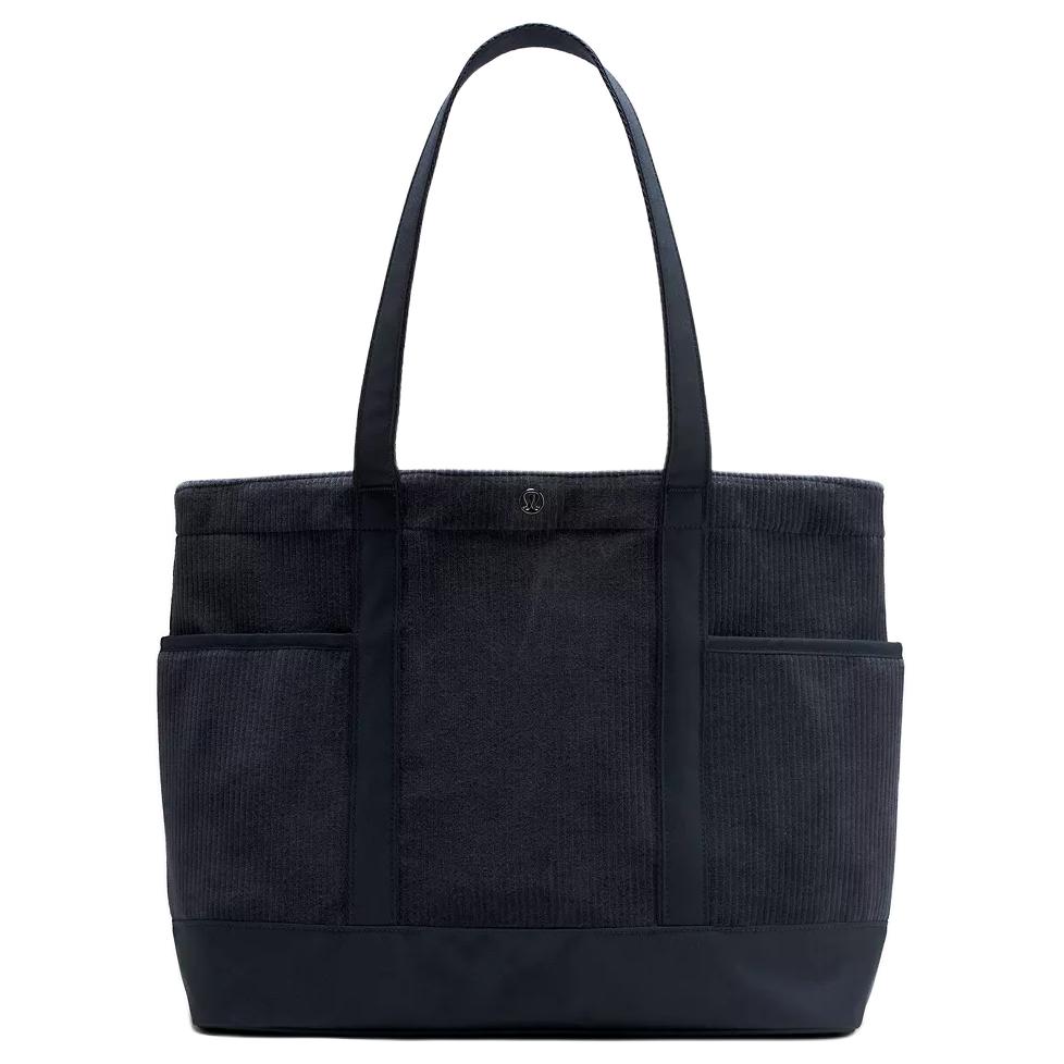

Lululemon Хлопковая сумка-шоппер унисекс морской синий, Marine Blue