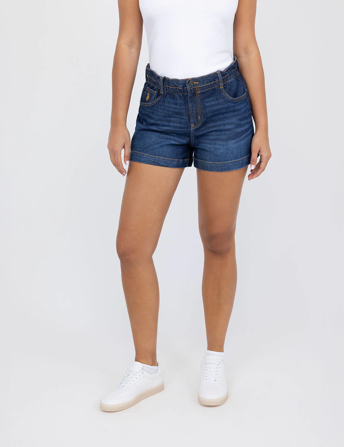 

Шорты U.S. Polo Assn Paperbag Denim, темно-синий