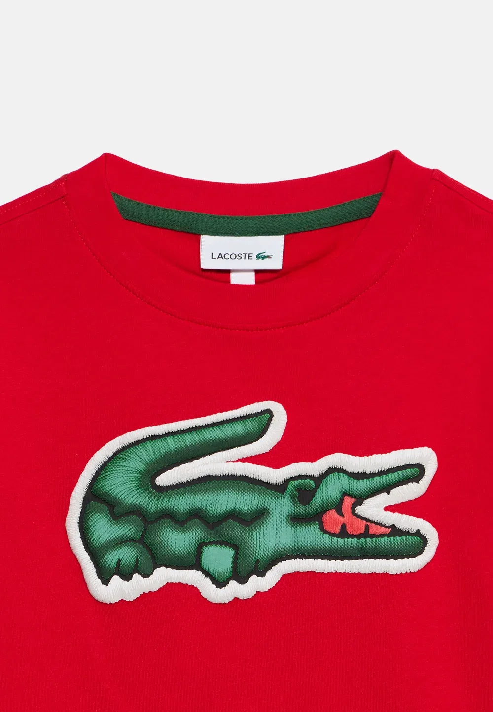 Футболка с объемным принтом Lacoste, Rouge — фото 4