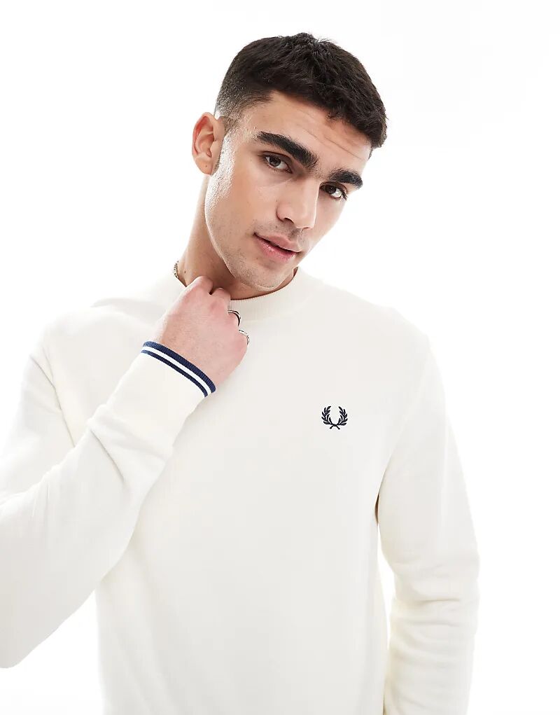 

Толстовка Fred Perry с круглым вырезом цвета «кремовый»
