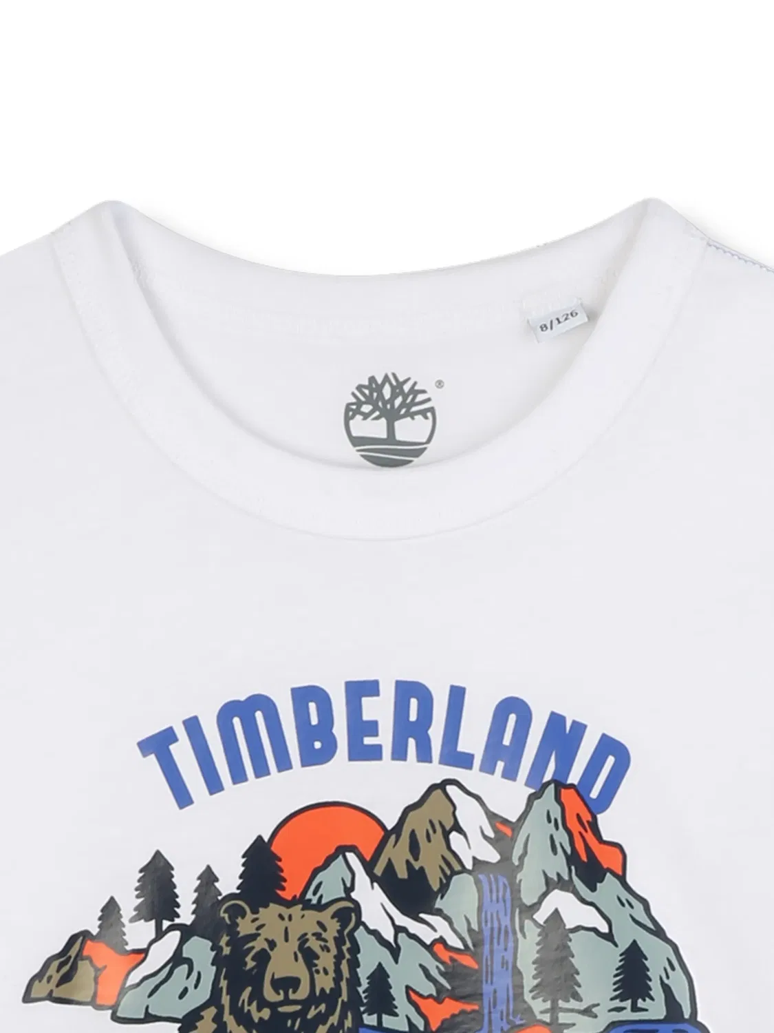 Футболка с графикой медведя Timberland, белый — фото 2