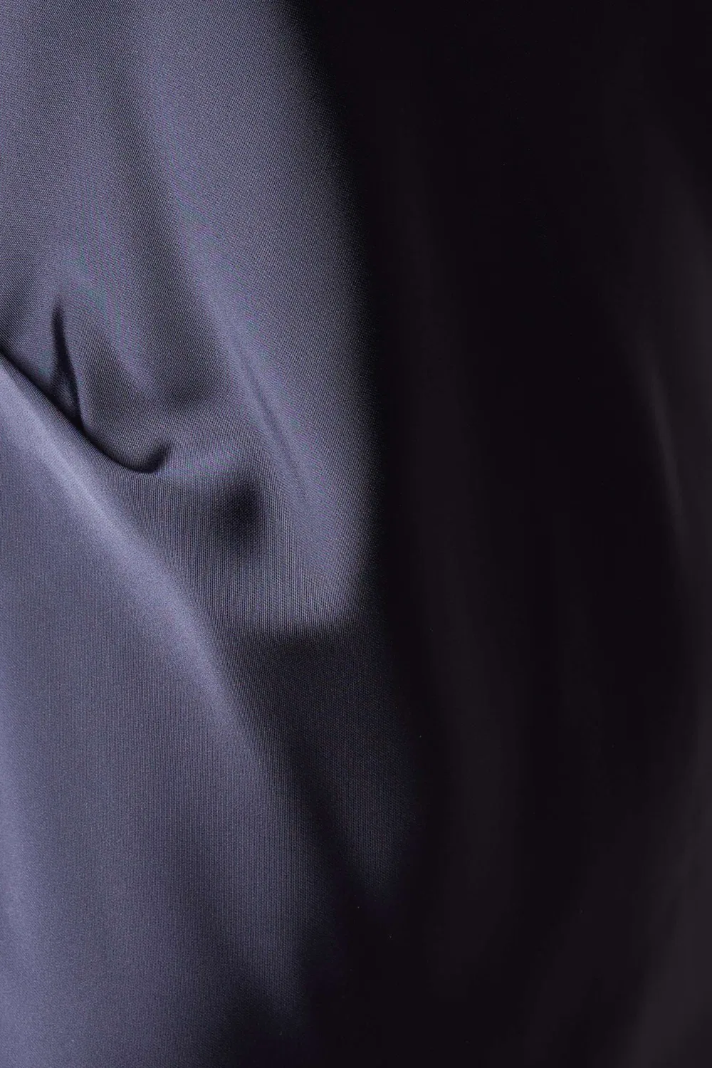 Платье миди с драпировкой на талии из сатина Emporio Armani, синий — фото 4