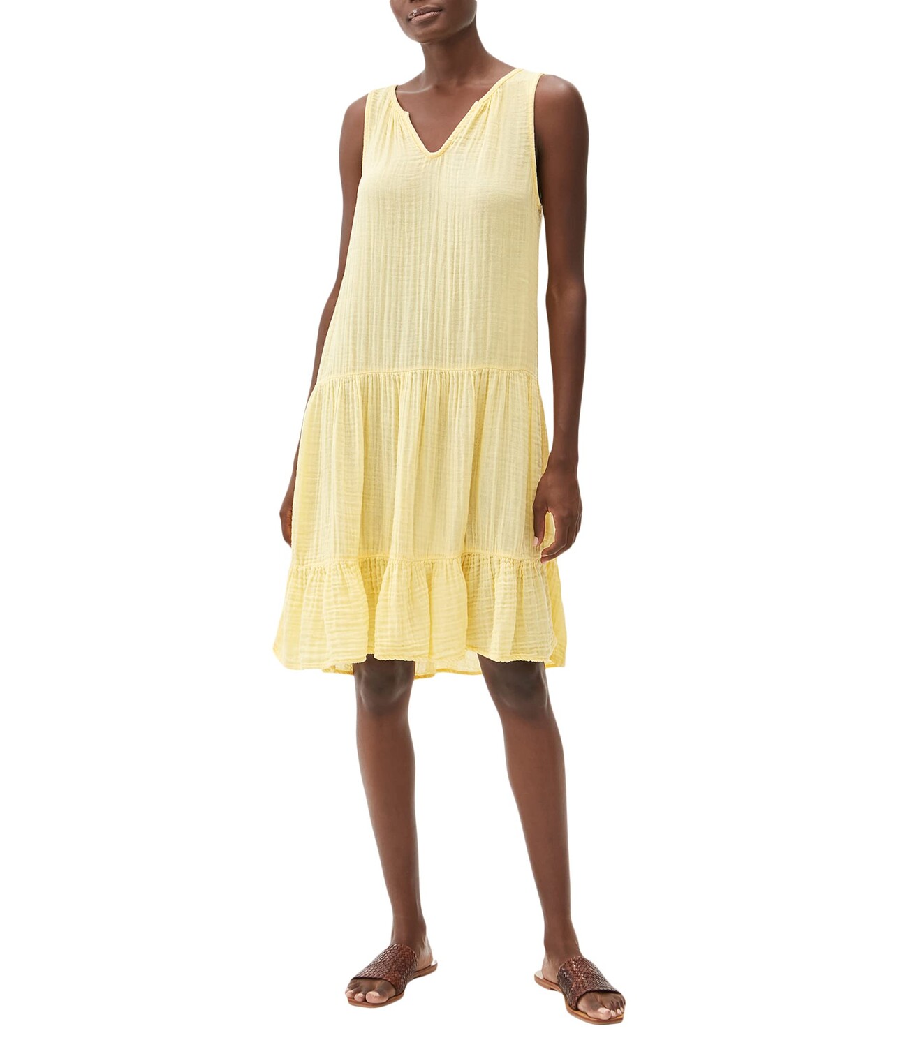 

Платье Michael Stars, Scarlett Double Gauze Flounce Dress