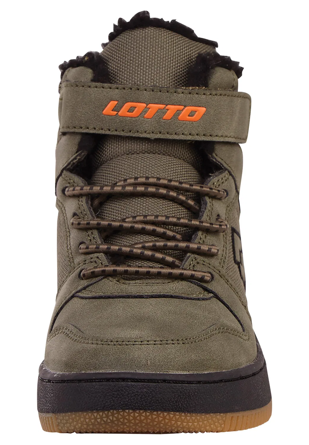 Детские зимние кроссовки с принтом PREHNA FUR K Lotto, Grun Schwarz Orange — фото 2