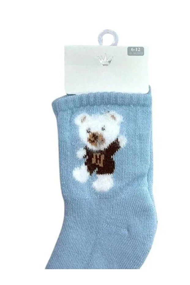 Детские носки для мальчиков зимние толстые Zekids, Light Blue — фото 4