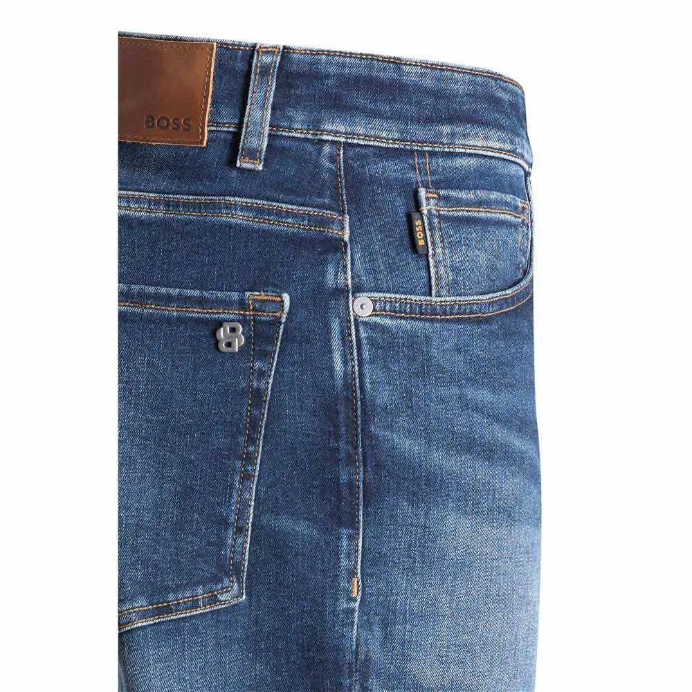 Мужские джинсы с зауженным кроем RE Maine BOSS, Blue — фото 2