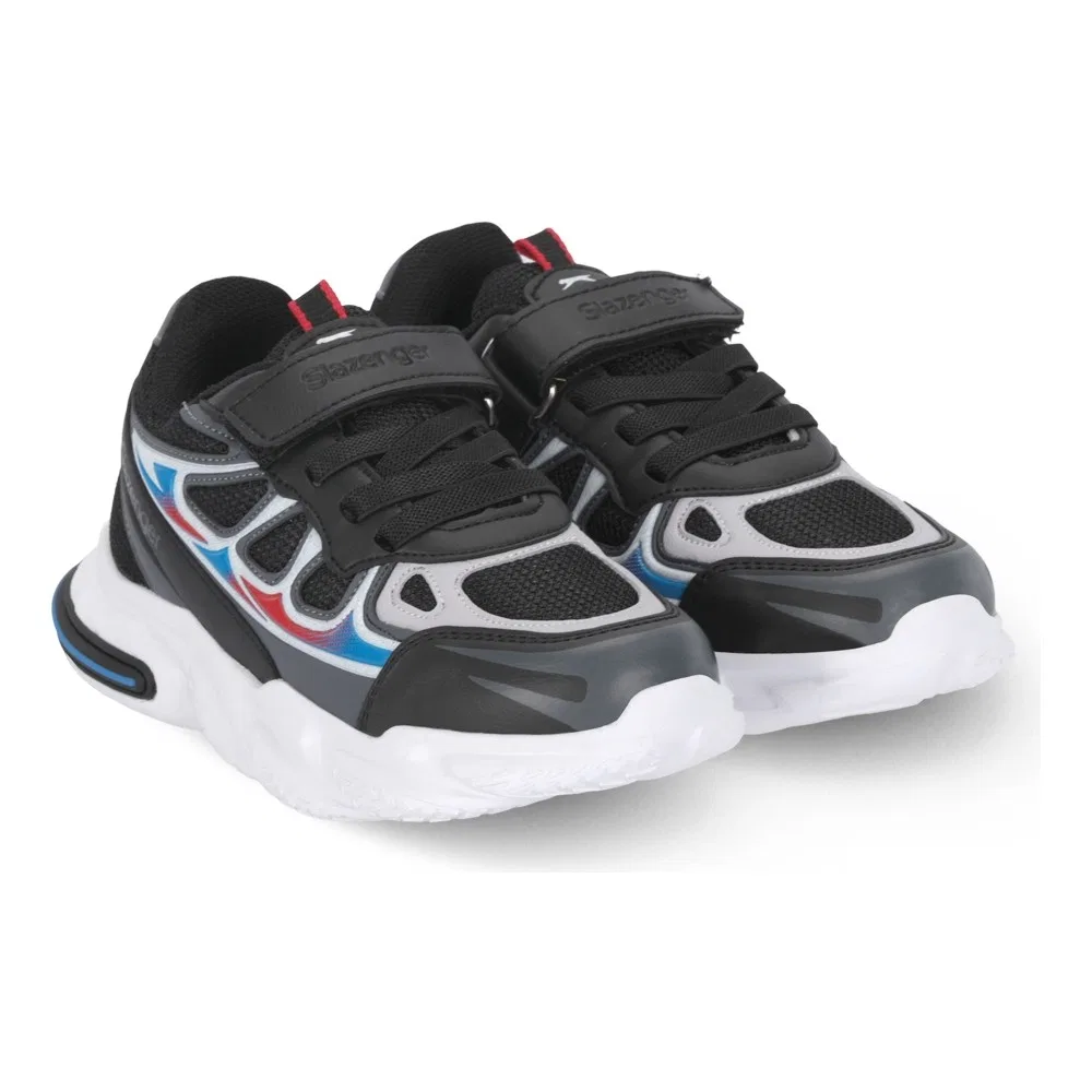 Детские спортивные кроссовки с сетчатым верхом, Black Grey, Kufa I Slazenger — фото 2