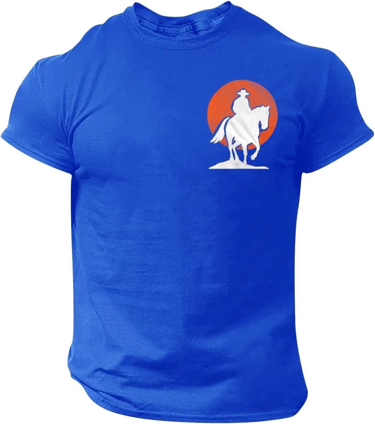 Мужская компрессионная футболка Slim Fit, Blue — фото 3