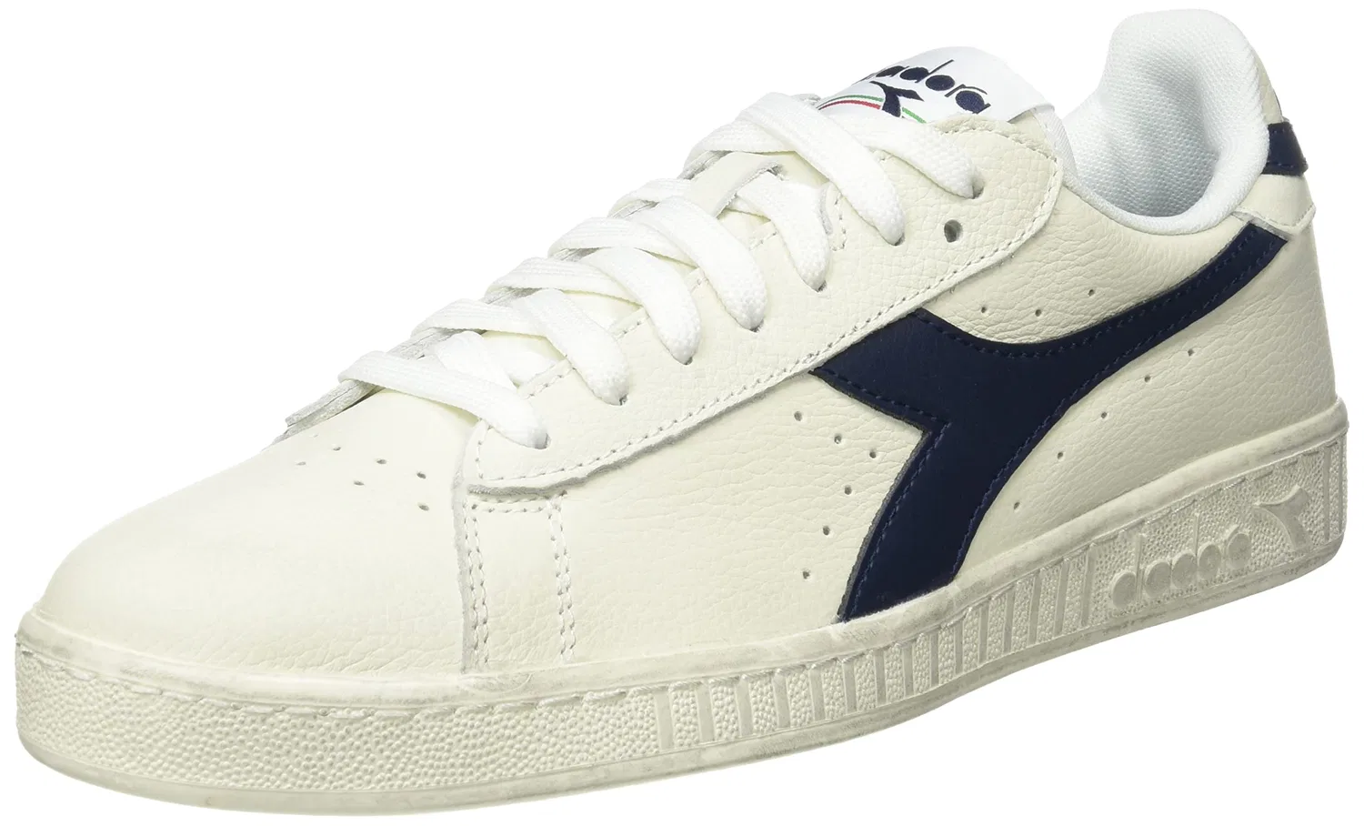 Детские кроссовки спортивные Game L Low Waxed Diadora, White Blue Caspian Sea