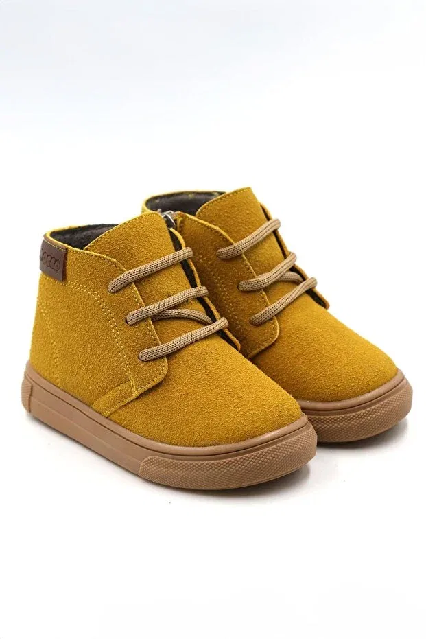 Детские ботинки для девочек с принтом Macco Shoes, Yellow