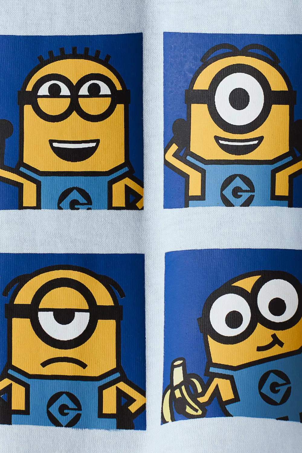 Хлопковая футболка с принтом H&M, Hellblau/Minions — фото 2