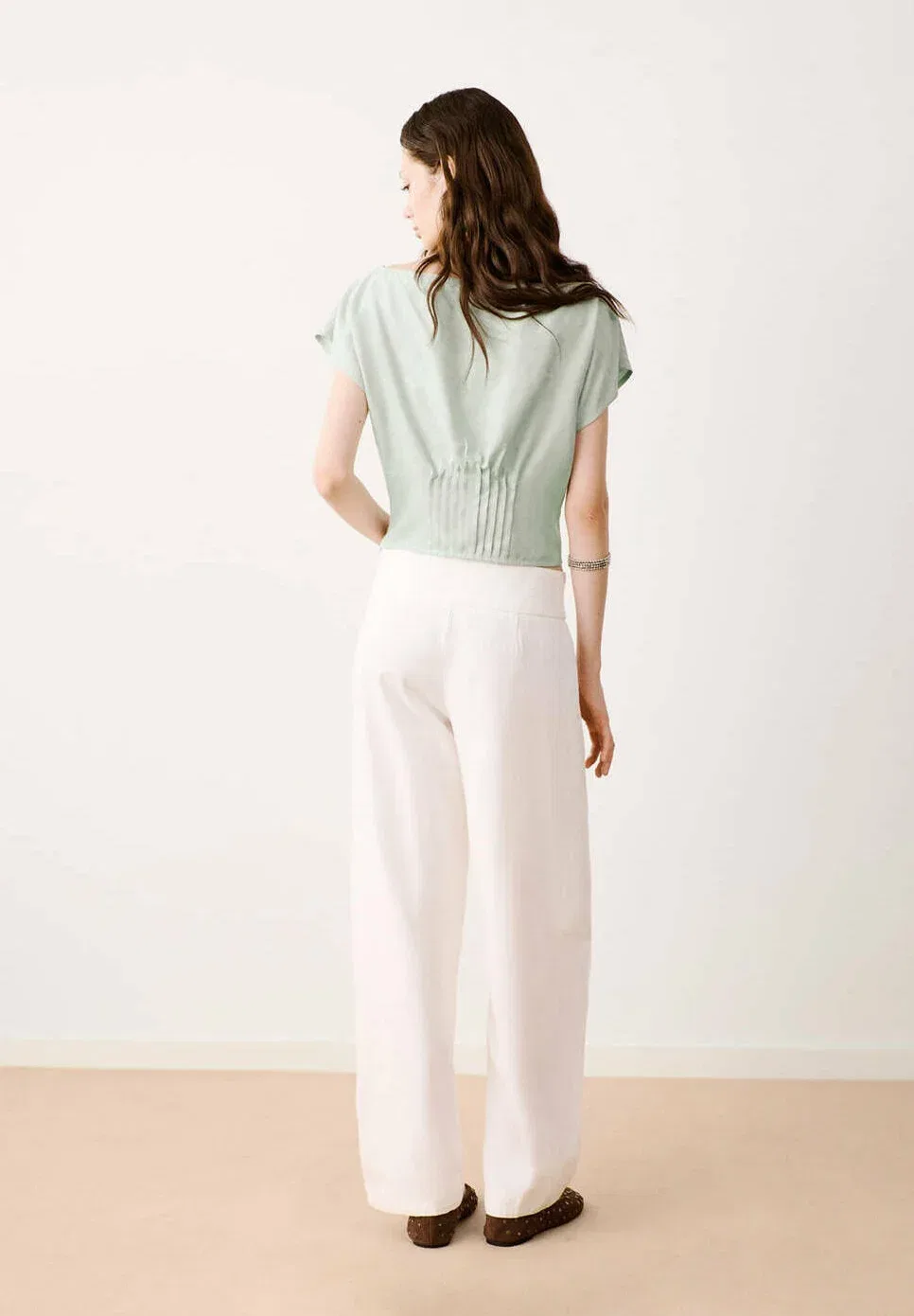 Подростковая - блузка Mango Kids, Mint — фото 3